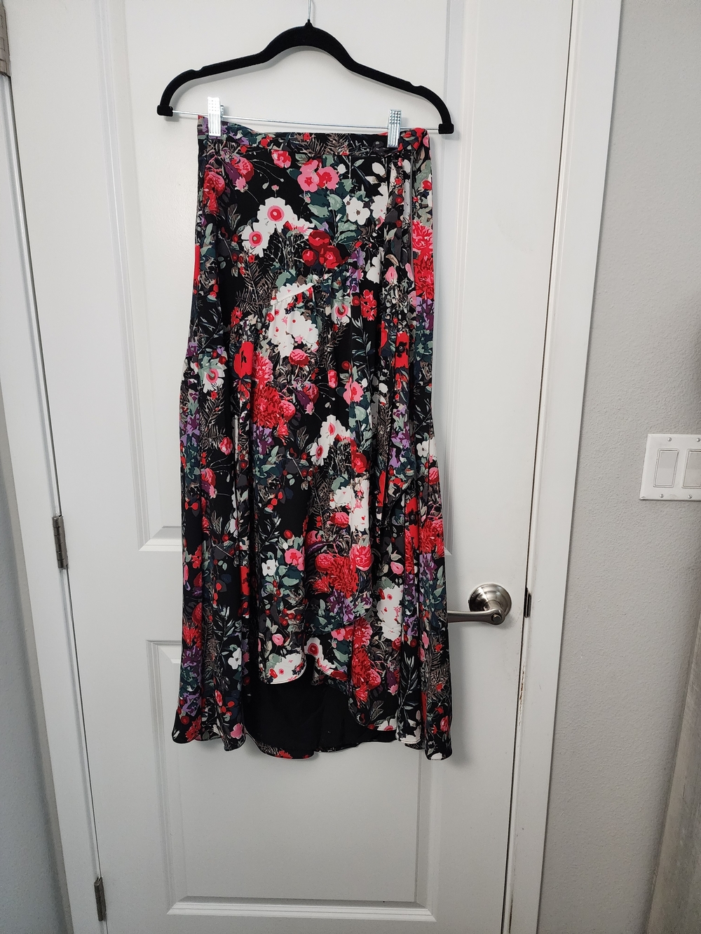 Floral A-Line Midi/ Maxi Wrap Skirt